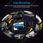 Dual Lens Dash Cam: Get Crisp 1080P Video Recording Day &amp; Night - 3.16 Wide Angle View!