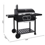 Deluxe Charcoal Grill 30-Inch LarBBQ Smoker CD2030AN