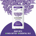 Schmidt's Aluminum Free Natural Deodorant for Women and Men, Lavender and Sage with 24 Hour Odor Protection, Vegan, Cruelty Free, 2.65 Oz, Pack of 2