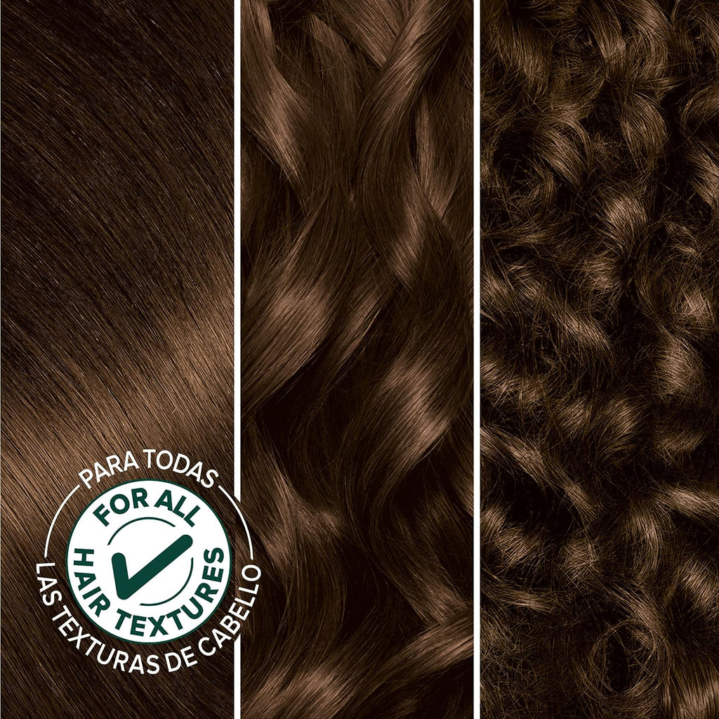 Garnier Hair Color Nutrisse Nourishing Creme, 33 Darkest Golden Brown (Caramel Fudge) Permanent Hair Dye, 1 Count (Packaging May Vary)