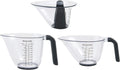 KitchenAid Gourmet Measuring Jugs, Set of 3, Black