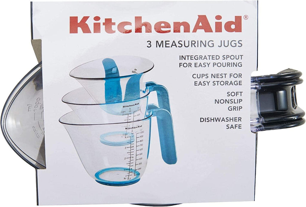 KitchenAid Gourmet Measuring Jugs, Set of 3, Black