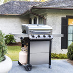 463377319 Performance 4-Burner Cart Style Liquid Propane Gas Grill, S