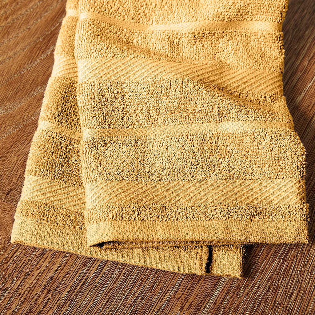 KitchenAid Albany Kitchen Towel Set, Set of 4, Orange Sorbet
