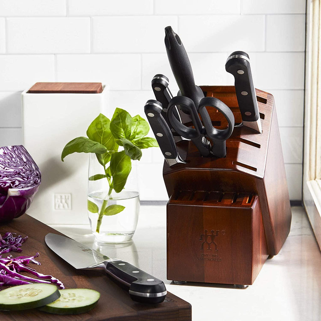 ZWILLING J.A. Henckels ZWILLING Pro 7-pc Knife Block Set, Black/Stainless Steel