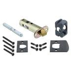 Studio Plate 2-3/8 in. Backset Oil-Rubbed Bronze PassaHall/Closet Round Clear Crystal Glass Door Knob