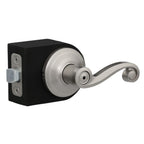 Lido Satin Nickel Privacy Bed/Bath Door Lever Featuring Microban Antimicrobial Technology