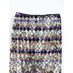 vintage sequin midi skirt
