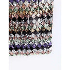 vintage sequin midi skirt