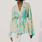 long sleeve loose summer cardigan
