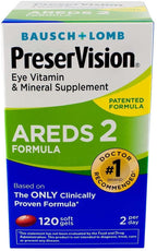 Bausch & Lomb PreserVision AREDS 2 Formula Soft Gels - 120 Softgels, Pack of 6