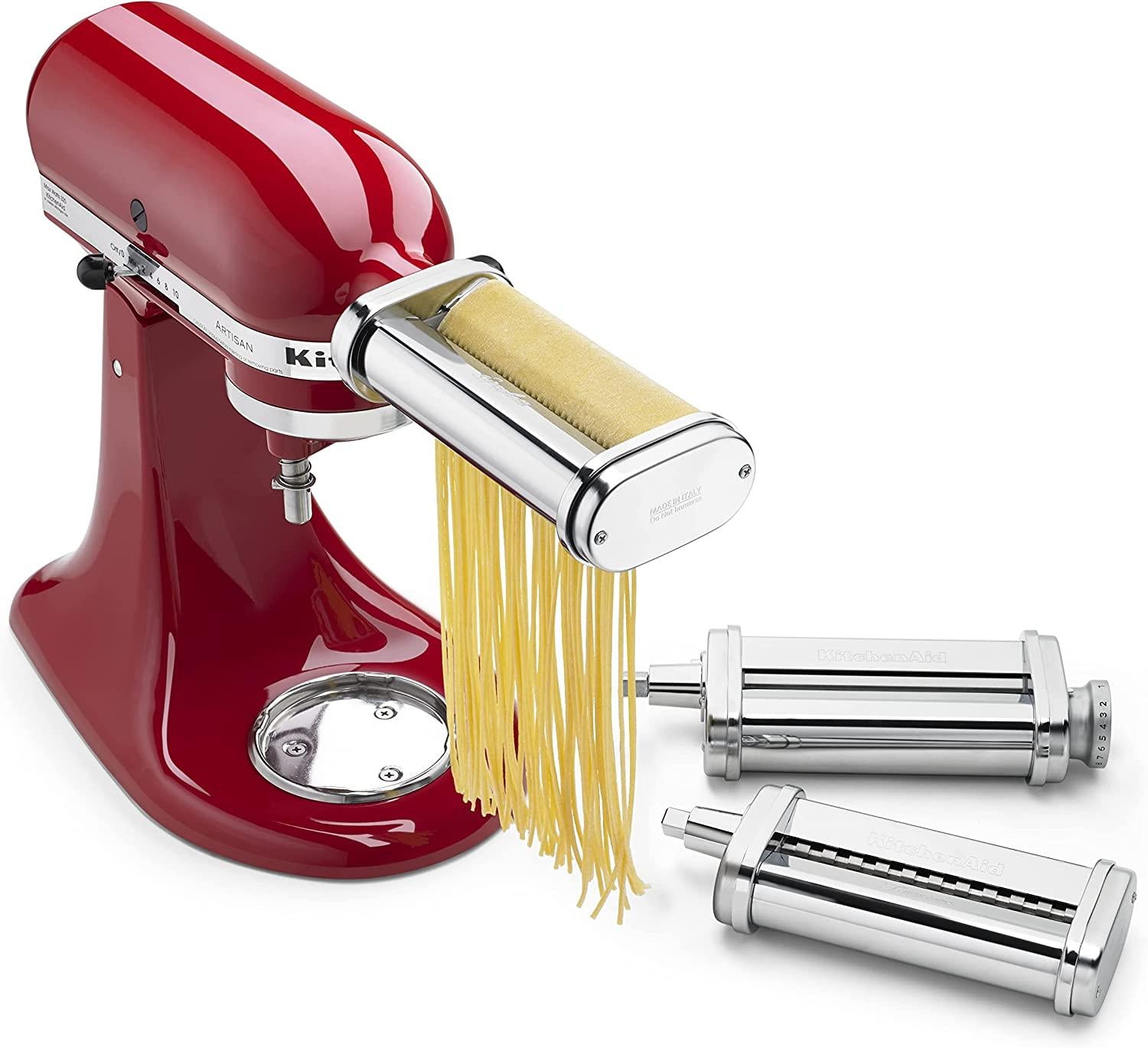 KitchenAid 3-Piece Pasta Roller &amp; Cutter Set Attachment, Silver