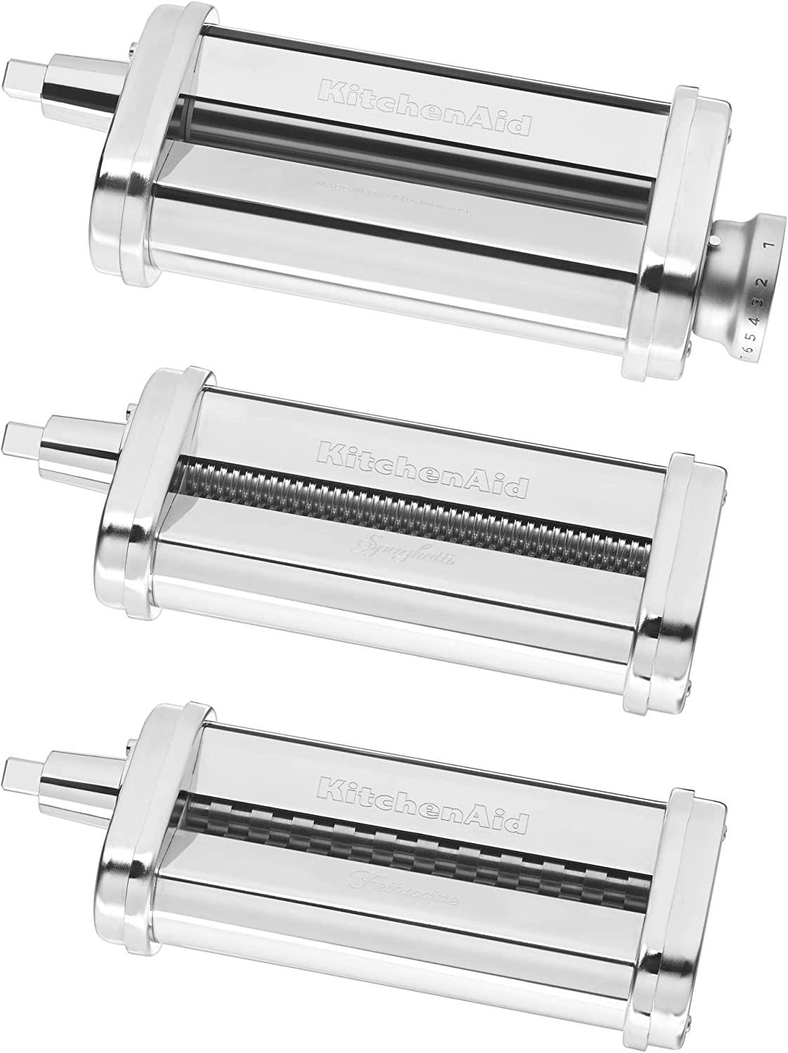 KitchenAid 3-Piece Pasta Roller &amp; Cutter Set Attachment, Silver