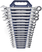GEARWRENCH 12 Pt. Ratcheting Combination Wrench Set, 16 Pc. Metric - 9416