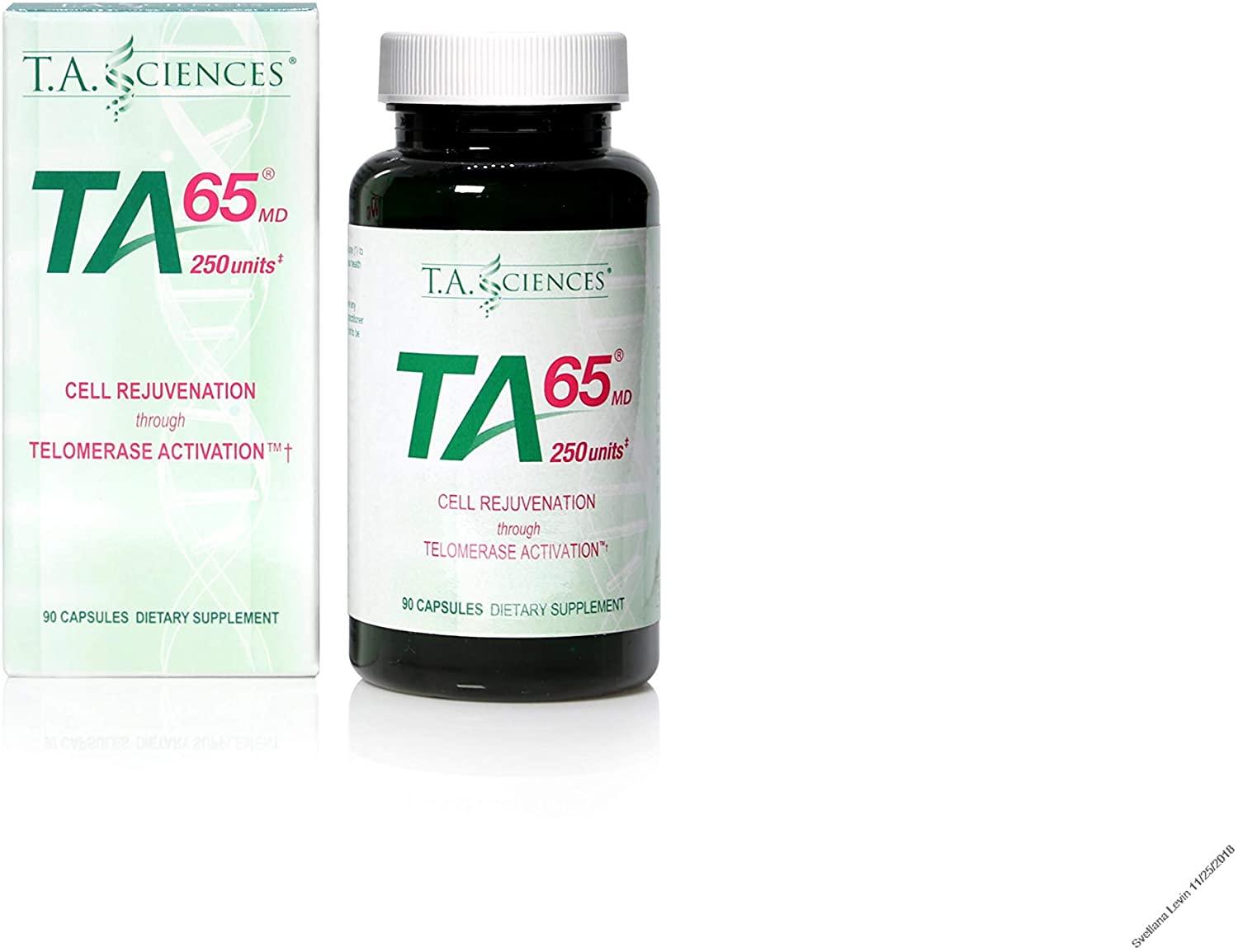 T.A. Sciences TA-65 cell rejuvenation through Telomerase Activation 90 Capsules