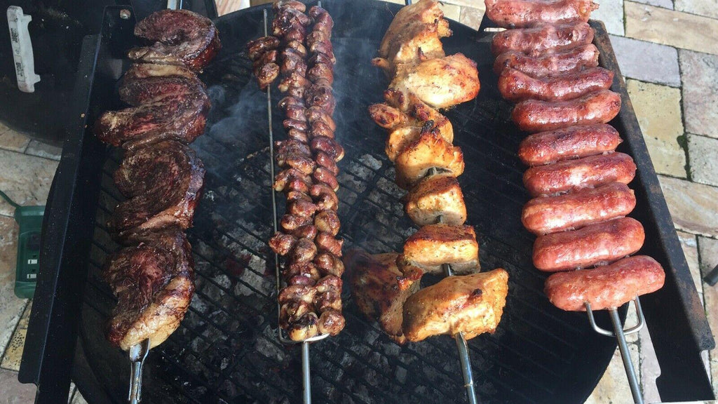 Brazilian Rotisserie BBQ Grill 5 Skewers Churrasqueira Giragrill 5 Espetos