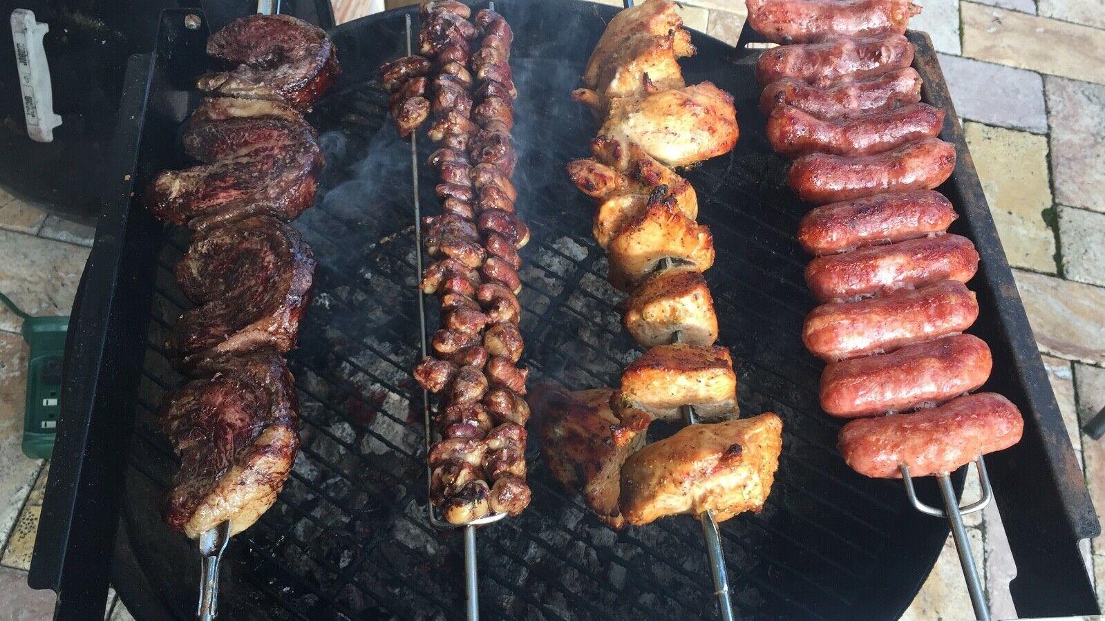 Brazilian Rotisserie BBQ Grill 5 Skewers Churrasqueira Giragrill 5 Espetos