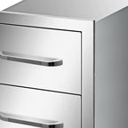 16"x21.5" Outdoor Kitchen Drawers Triple Access StoraBBQ Drawer Grill Station