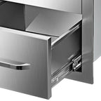 16"x21.5" Outdoor Kitchen Drawers Triple Access StoraBBQ Drawer Grill Station