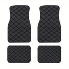 4pcs Car Floor Mats Universal Waterproof Front Rear Full Set Auto Rugs Leather Car Carpet Accessories Interior