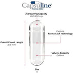 Capsuline - Size 0 Clear Empty Gelatin Capsules - 50000 Count - Manufactured in North & South America - Kosher & Halal Certified - Pill Capsules