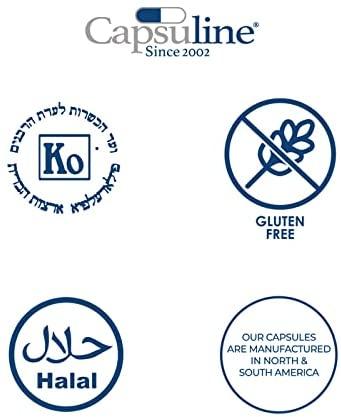 Capsuline - Size 0 Clear Empty Gelatin Capsules - 50000 Count - Manufactured in North & South America - Kosher & Halal Certified - Pill Capsules