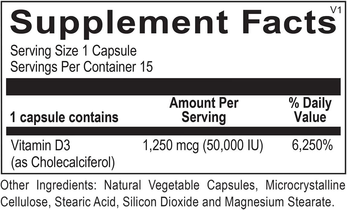 Vitamin D3 50,000 IU