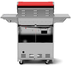 Propane Gas BBQ Grill 4-Burner with Side Burner 60,000 BTU Barbecue Red