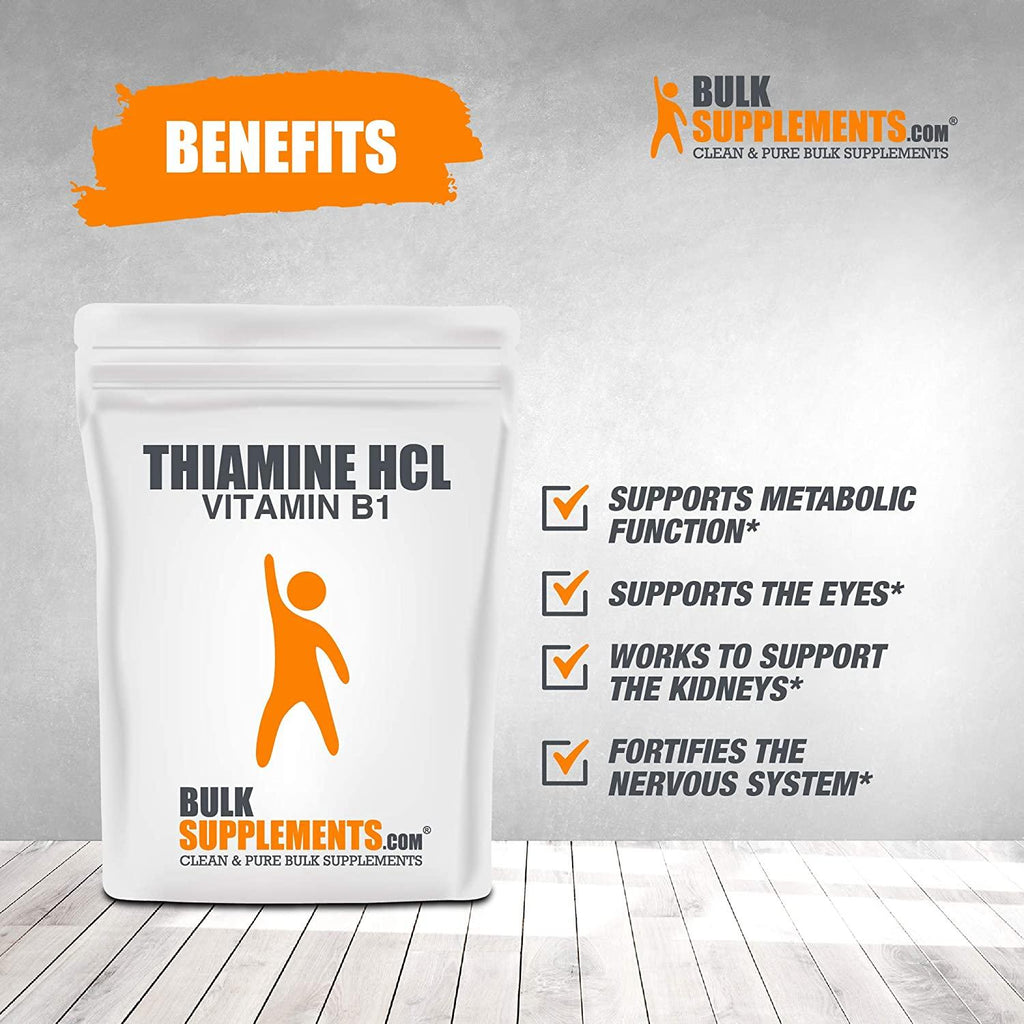 BulkSupplements.com Thiamine HCl (Vitamin B1) Powder (5 Kilograms - 11 lbs)