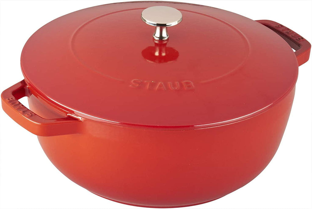 Staub Cast Iron 3.75-qt Essential French Oven - Cherry, Made in France