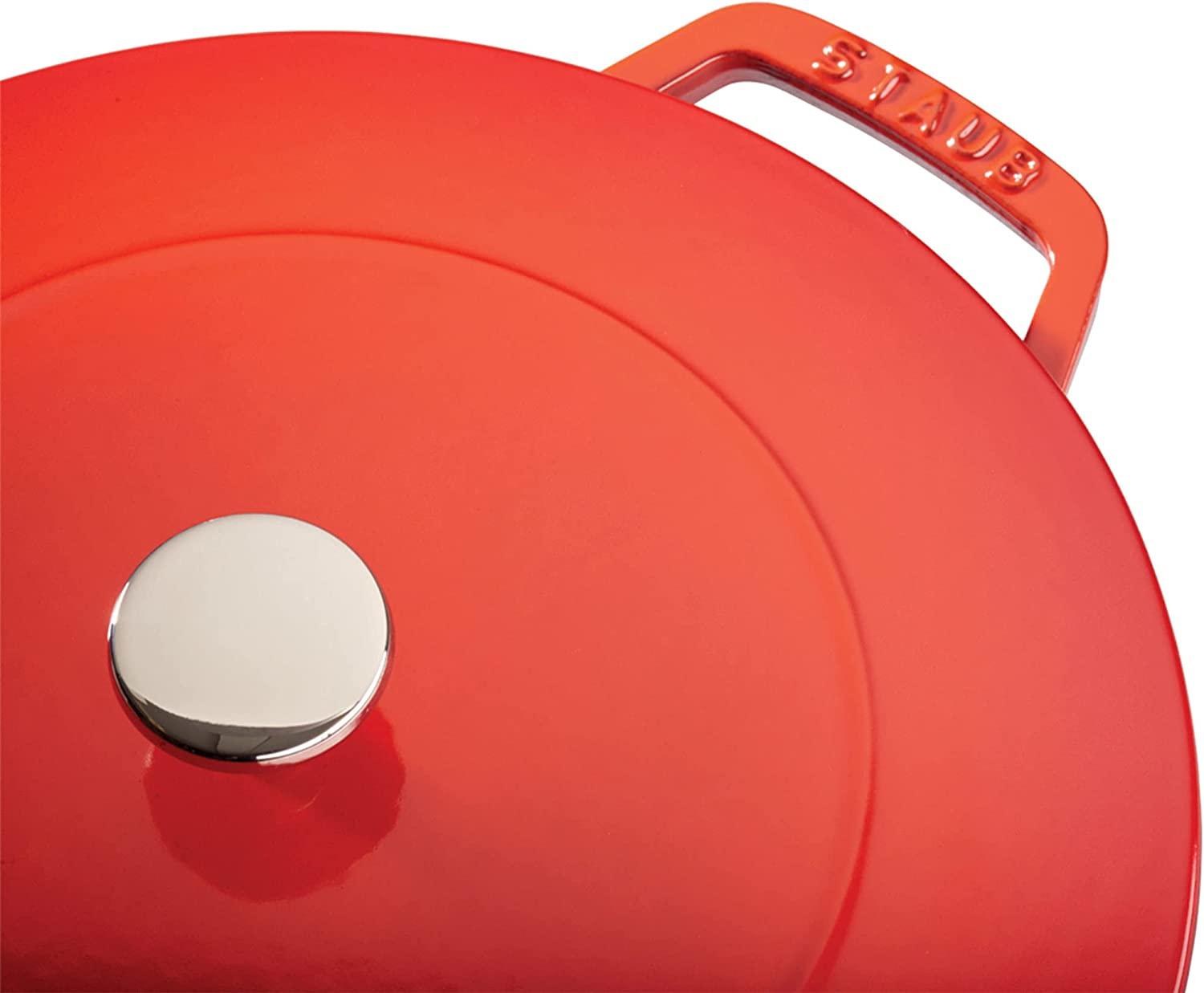 Staub Cast Iron 3.75-qt Essential French Oven - Cherry, Made in France