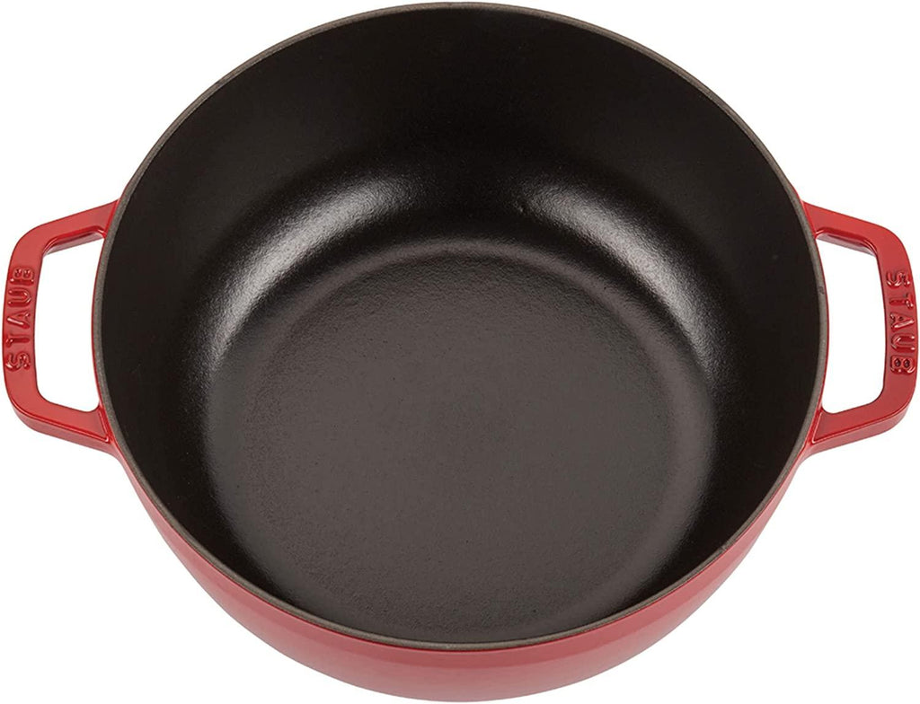 Staub Cast Iron 3.75-qt Essential French Oven - Cherry, Made in France