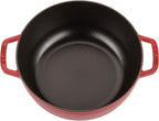 Staub Cast Iron 3.75-qt Essential French Oven - Cherry, Made in France