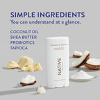 Native Deodorant | Natural Deodorant for Women and Men, Aluminum Free with Baking Soda, Probiotics, Coconut Oil and Shea Butter | Coconut &amp; Vanilla, Lavender &amp; Rose, Cucumber &amp; Mint - Variety Pack of 3