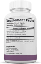 (10 Pack) Turkesterone 500mg 10% Standardized Naturally Increase Stamina Endurance Strength 600 Capsules