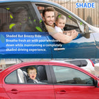 PEMOTech Car Window Shades for Baby, 2 Pack Breathable Mesh Side Car Window Sun Shade, UV Protection Car Window Covers, fit Large SUV, Pickup, Truck, Minivan (31.5"x47.2")
