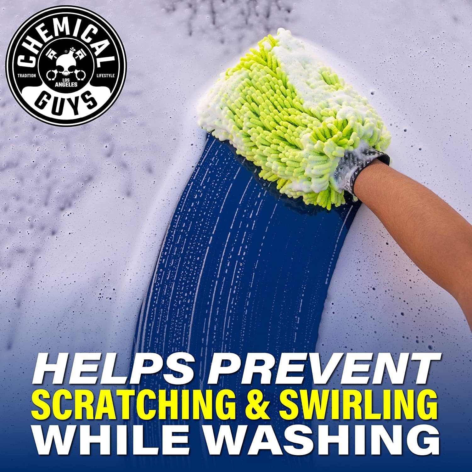 Chemical Guys CWS_402M Car Wash Starter Bundle – Mr. Pink Foaming Car Wash Soap, 128 oz fl oz (1 Gallon) with Green Chenille Wash Mitt (2 Items) Works on Cars, Trucks, SUVs, Jeeps, RVs &amp; More