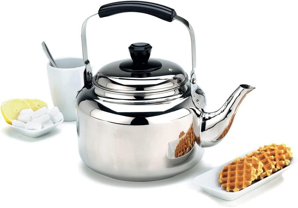Demeyere RESTO Stainless Steel Tea Kettle, 6.3-qt