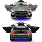 2023 Mercedes Benz CLA 12V Ride On Car for Kids w/ Remote Control, | Kids Car to Ride Licensed Kid Car to Drive - Dining Table, Leather Seat, Openable Doors, LED Lights