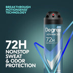 Degree Men Advanced Antiperspirant Deodorant Dry Spray Cool Rush, Pack of 12, 72-Hour Sweat and Odor Protection Deodorant for Men With MotionSenseTechnology 3.8 oz