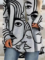 Casual Color Block  A-line T-shirt