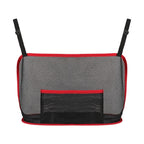 LarCapacity Car Seat Net Pocket, Handbag Purse Holder Bag Organizer StoraPet Net Barrier Dog Pouch Between Back Seats