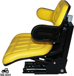 TRAC SEATS Yellow Suspension Tractor SEAT FITS John Deere 1020,1530,2020,2030,2040,2155, 2280, 5210 (Same Day  - GET IT Fast!! View Our Transit MAP)