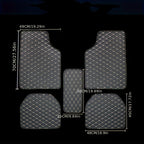 5pcs Waterproof Leather Car Floor Mats - Universal Full Set Auto Rugs For Interior Accessories