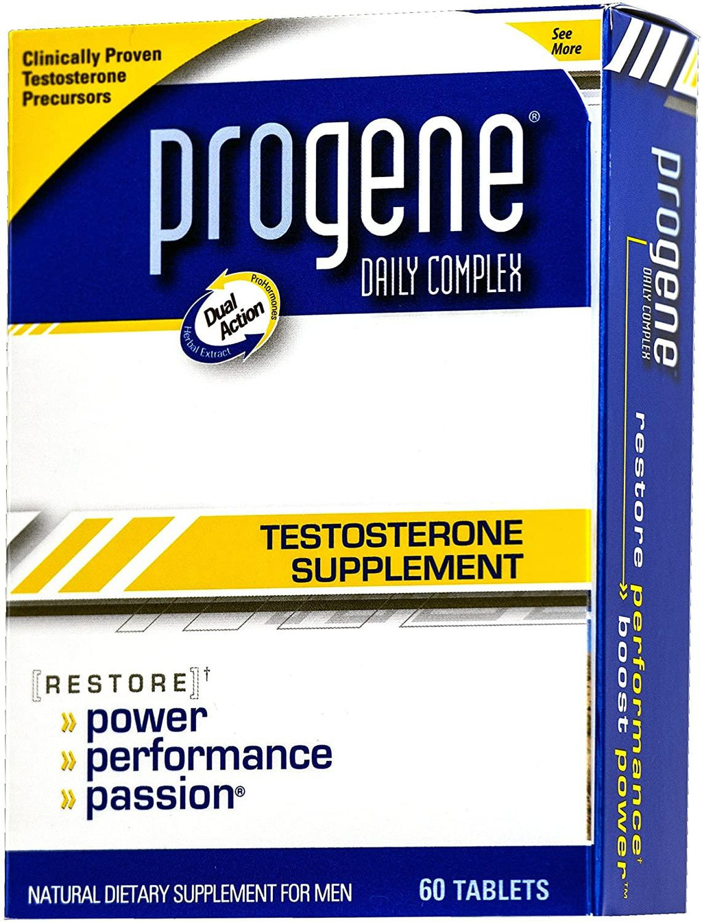 Progene 360ct Testosterone Supplement - Doctor Recommended with Clinically Proven Testosterone Precursors - Increase Levels for More Energy and Lean Muscle - Tribulus, Tongkat Ali, L-Arginine