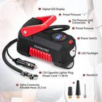 Air Compressor Tire Inflator Portable Air Pump For Car Tires 12V DC Auto Tire Pump With Digital Pressure Gauge, For Car, Bicycle