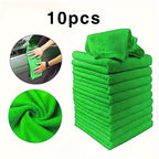 10 PCS Microfiber Car Cleaning Towel Automobile Motorcycle Washing Glass Household Cleaning Small Towel