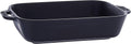STAUB Ceramics Rectangular Baking Dish, 7.5x6-inch, Matte Black