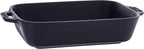 STAUB Ceramics Rectangular Baking Dish, 7.5x6-inch, Matte Black