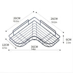 1pc Triangle Wall Mounted Shower Caddy Rack for Bathroom and Kitchen - Easy Installation, Convenient Storage, and Organization of Bathroom Accessories bathroom accessories